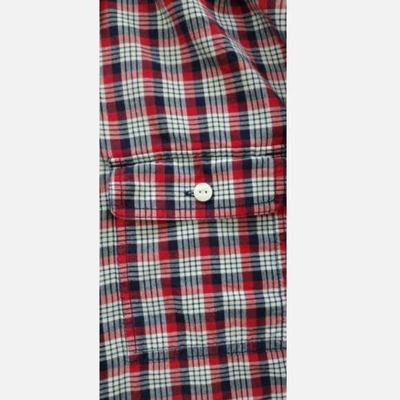 VTG Levi's Men Size XXL Plaid Shirt long sleeves Slim Fit 2XL - Picture 6 of 10